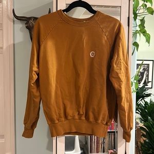 Big Bud Press Crew Sweatshirt Mustard XS